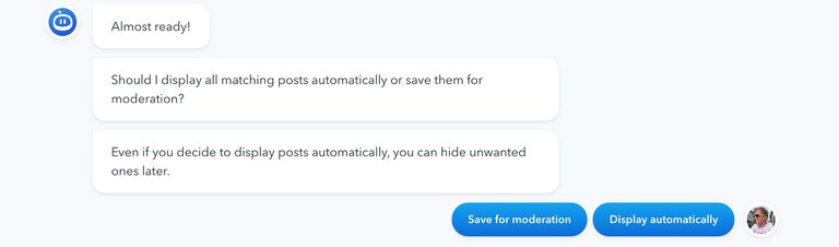 Moderation options for the YouTube feed