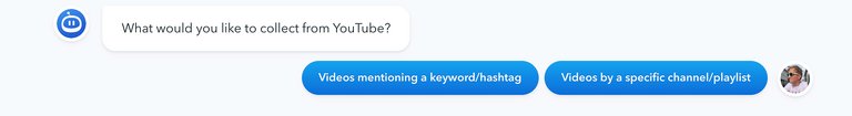 Selecting a YouTube content source on the Flockler app