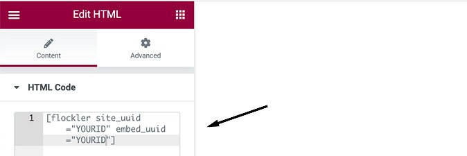 Add YouTube channel's shortcode to the Elementor editor