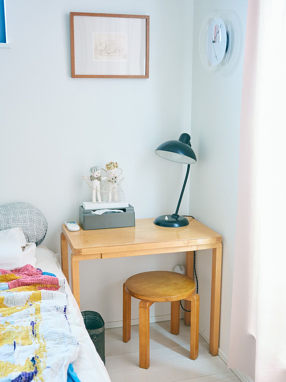 Vintage Aalto table and stool