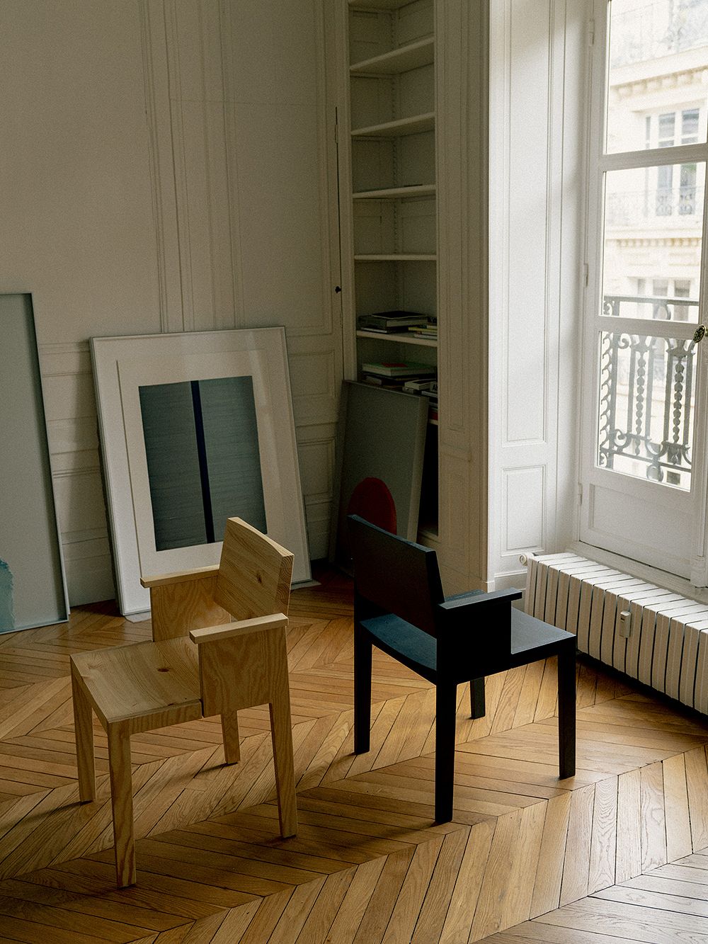 Vaarnii Maasto Dining Chairs, pine and black