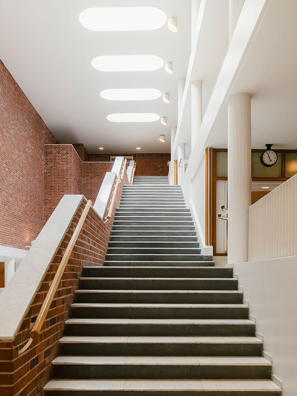 Inside the Jyväskylä campus buildings, Alvar Aalto