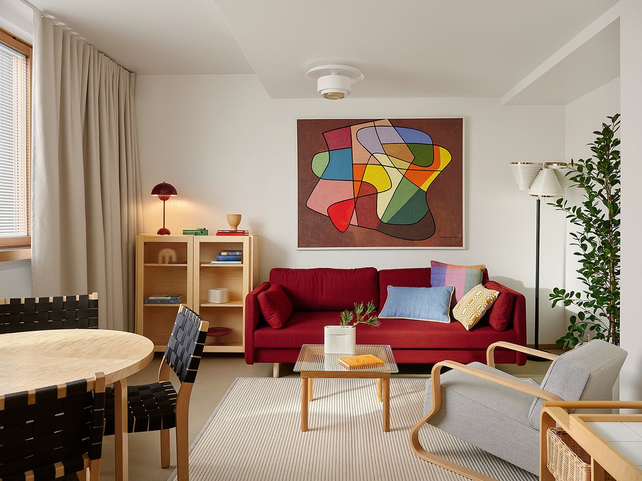 Interior of the Elissa apartment in Finlandia Hall